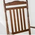 thumbnail image 5 of BplusZ Patio Rocking Chairs Set of 2 Wooden Porch Rocker Outdoor Furniture Indoor, Brown, 5 of 8