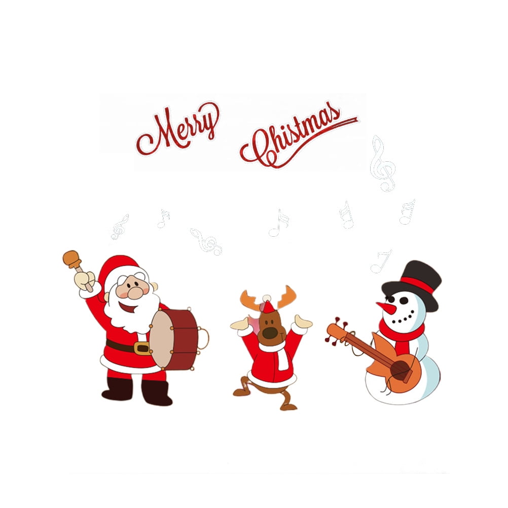 HOMEMAXS Christmas Theme Window Stickers Shop Window Christmas Stickers