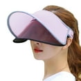 thumbnail image 4 of Ettsollp Summer Unisex Outdoor Sports Anti-UV Cap Sun Visor Hat Breathable Sunhat-Rose Red, 4 of 4