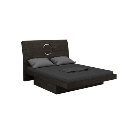 Monte Carlo Bedroom Furniture - Global Furniture Monte Carlo Gray High Gloss Finish Queen Size Bed Modern
