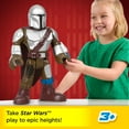thumbnail image 2 of Imaginext STAR WARS The Mandalorian XXL Figure, 16+ Inch Tall Poseable Toy with Launcher, 2 of 6