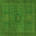 thumbnail image 1 of Ahgly Company Indoor Square Abstract Green Modern Area Rugs, 6' Square, 1 of 4