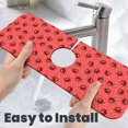 thumbnail image 6 of Fuzoiu Ladybugs On Red Polka Dot Print Kitchen Faucet Suction Pad, Sink Splash Guard Faucet Mat, Faucet Handle Drip Catcher Tray Drying Mat For Bathroom Kitchen Bathroom Countertop, 6 of 7