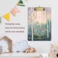 thumbnail image 4 of FORMRS Acrylic Clipboard with Low Profile Clip Standard A4 Letter Size, 12.5" x 9", Night Deer, 4 of 8
