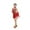 Red*, variant on Children Girls Dance Dress Sparkling Fringe Sleeveless Performance Latin Stage Shows and Competitions Holiday Chic Dresses