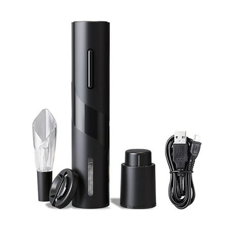 

Rechargeable Electric Wine Opener with Foil Cutter Automatic Corkscrew Red Wine Opener Kitchen Opener Gift