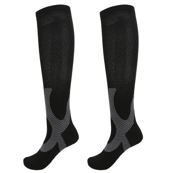 LYUMO Bas de Compression de Course, Bas de Compression Anti-Fatigue Soulagement de la Douleur Bas Jusqu'aux Genoux pour Sports de Plein Air