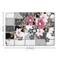 thumbnail image 5 of Pioneer Flower Floral Print Flannel Non Slip Door Rugs,Washable Door Mats Indoor,Decorative Door Mats,Dirt-Resistant and Absorbent Doormat for Entrance,Bedroom,Kitchen,Bathroom,23.5"x16", 5 of 5