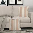 thumbnail image 3 of Orange Pillow Covers 20x20 Set of 2 Gray Grey Dot Print Striped Decorative Outdoor Pillowcases Boho Rustic Farmhouse Decorative Throw Cushion Case Decor for Couch Sofa Bed, 3 of 6