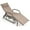 Brown, variant on Gymax Patio Chaise Lounge Glider Recliner Chair Adjustable Sturdy Metal Frame Outdoor Brown