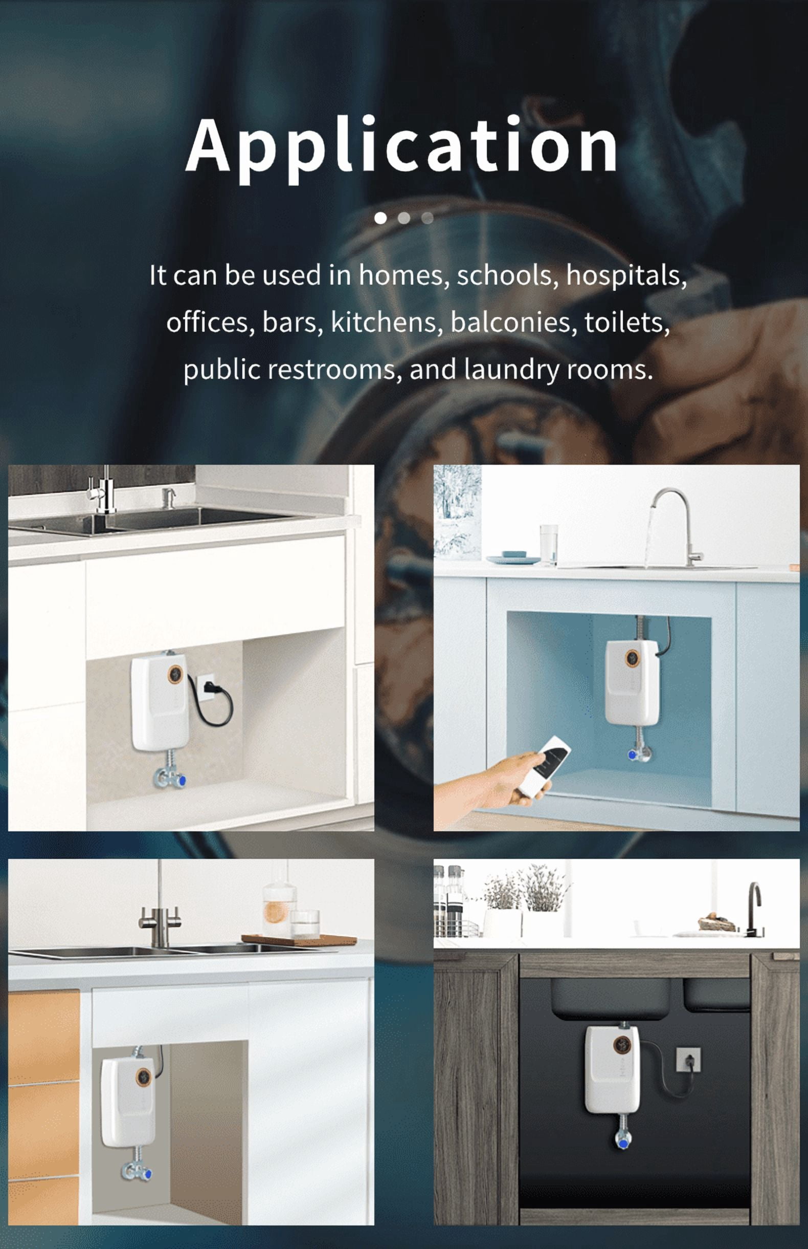 Electric Water Heater,3000W Hot Water Heater, Instant Hot Water Heater
