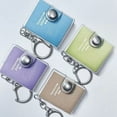 thumbnail image 3 of 5Pcs Miniature Notepads With Keyring Tiny PVC Notebook Small Memobook Keychain Refillable Journal For Backpacks Charm, 3 of 10