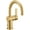 Brushed Gold, variant on Moen 6221 Cia 1.2 GPM Single Hole Bathroom Faucet - Gold