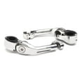 thumbnail image 4 of Krator Kit de Montage de Repose-Pieds Universel 5 Pouces Long Incliné Ajustable Compatible avec Harley Davidson TG1200C 1200 Custom 1996-2019, 1 Paire, Chrome, 4 of 5