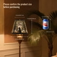 thumbnail image 4 of Metal Lamp Shade, AEELLEEA Barrel Mini Lampshade cover for Table Lamp and Floor Light with Trees Pattern, 5X9X7in Spider, 4 of 8