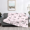 thumbnail image 2 of Honeii Cute Panda print throw blanket, crafted from cozy cotton flannel, offers versatile home decor as a bedding suitable for all seasons.-, 2 of 6
