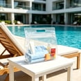 thumbnail image 2 of Twfbrm Clear PVC Travel Bags, Waterproof Leakproof Storage Bag with Zipper and Handle, Portable Reusable Makeup Cosmetic Bags for Travel, Swimsuit, Beach, Toiletries, 2 of 6