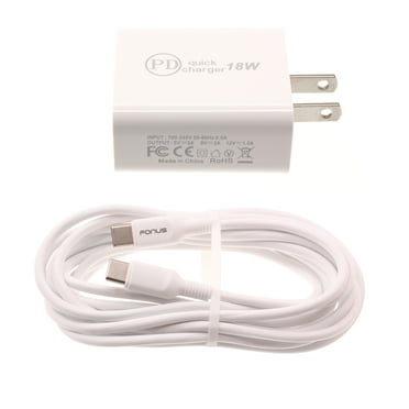 Fast Type-C 18W PD Home Charger for OnePlus Nord N100/N10 5G Phones - 10ft Long Cable Quick Power Adapter USB-C Wall AC Plug Cord Wire N7V Compatible With OnePlus Nord N100/N10 5G