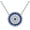 Blue-Evil Eye Necklace, variant on Evil Eye Pendant Necklace for Women 925 Sterling Silver Greek Protection Jewelry Amulet Gift for Women 18"