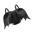 thumbnail image 1 of facefd Black Bat Wings Backpack Goth Punk Lace Wing Shoulder Bag Leather Rucksack, 1 of 9