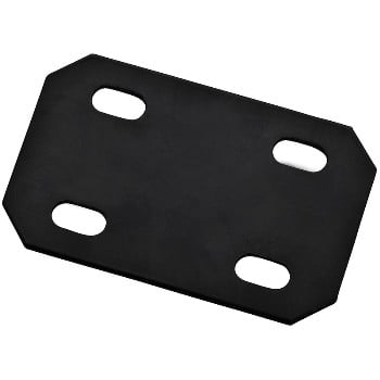 

3Pc National Mending Plate Rectangular Black ~ 4.7 x 3