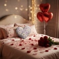 thumbnail image 5 of Upgraded Heart Shaped Floral Throw Pillows Romantic Home Decor With Soft Fabric Multiple Patterns Colors For Couch Bed Or Valentine's Day Gifts F, 5 of 7