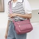 thumbnail image 5 of Dinheiro Bolso bandolera multifuncional, bolso de tela Oxford de nailon capaz e informalRosa, 5 of 5