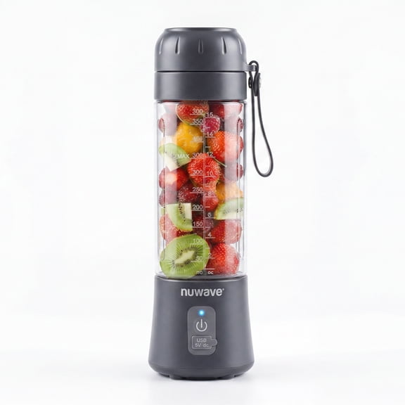 Nuwave 18 oz Portable Blender for Shakes and Smoothies with 6-Piece-Blade for Crushing Ice and Fruit