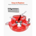 thumbnail image 6 of VEVOR Threading Machine Dies, 1"-2" NPT Pipe Dies(4 Packs), Right-Handed HSS Pipe Threading Dies, Fit VEVOR Split-Type Machines, RIDGID Universal Die Heads 504A, 711, 713, 811A, 815A, 816, 817, 842, 6 of 9