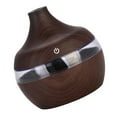 thumbnail image 4 of Wood Grain USB LED Oil Diffuser Mute Humidifier , Dark Brown, 115x110x110mm A Dark Brown 300ML, 4 of 8