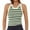 Green, variant on Fashion Contrast Stitching Sleeveless Top - Chest Cup Design, 80% Nylon+20% Spandex, for Daily/Party Wear