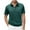 Green, variant on successthop Golf Shirts for Men with Pocket Casual Plus Size Collar Shirts Short Sleeve Workwear Solid Business Tops 2XL