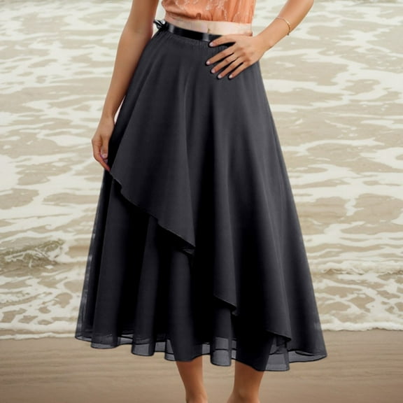 Ballet Skirt For Women Daily Use Elegant Mesh Overlay Design Versatile Wardrobe For Spring And Summer Tassel Skirt Ballet Skirt Women Wrap Skirts for Women Skirting for Mobile Home Exterior Skirted