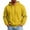 Yellow, variant on CIAKGIAF Hoodies for Men Solid Long Sleeve Fleece Lined Hoodie,Casual Athletic Pullover Hooded Sweatshirts Khaki L