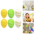 thumbnail image 2 of ChromaMuse 6Pcs Easter Egg Hanging Decorations, Creative Broken Egg Design for Easter Scene Arrangement, Vibrant Multicolor Plastic Eggs for Home Office Party Decoration, 2 of 9