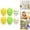 C, variant on LGHDIWN 6-Piece Creative Broken Easter Egg Hanging Decor - Multicolor 3D Plastic Egg Ornaments for Festive Scene Arrangement and Spring Home Wall or Ceiling Decoration
