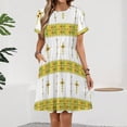 thumbnail image 2 of Ethiopian Habesha Tibeb Telet Short Sleeve Dress Women Summer Evening Dresses Ladies Sundress, 2 of 7