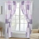 thumbnail image 5 of Juego de cortinas con lazos para ventana con diseño de orquídeas y flores de lavanda y lila Love of Lilac, juego de cortinas para dormitorio, habitación de invitados, casa rodante, hotel (2 paneles), 5 of 5