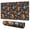 Gray Halloween Pumpkins, variant on Long Mouse Pads for Desk,Gray Halloween Skulls Desk Mats on Top Of Desks, Desk Mouse Pad Extra Large with 3mm Non-Slip Base and Stitched Edge for Gaming,Office,Work,Home 31.5"x11.8"