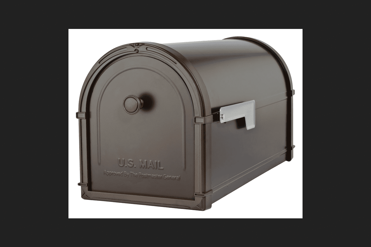 Architectural Mailboxes Bellevue Modern Galvanized Steel Post Mounted
