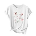 thumbnail image 2 of Floruhand Women's T Shirts Short Sleeve Tees Printed Graphic Loose Summer Tops for Womens Dressy Casual Cute Tops, 2 of 4
