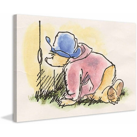Paddington Bear Peekaboo Art Print on Premium Canvas