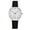 Black, variant on Women's Retro Round Quartz Watch, Casual Fashion Leather Band Wristwatch with 28mm Alloy Case, Daily Office Wear Ladies Watch (Black)