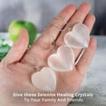 thumbnail image 2 of Himalayan Glow Selenite Crystal Heart Stone, Healing & Calming Effects, 2.5 inches, 3 Count, 2 of 8