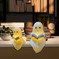 thumbnail image 3 of Light Up Ghost Decor - 8.6inch Halloween Night Light with Book (Battery Operated Mantel Lamp), 3 of 7