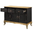 thumbnail image 5 of Bridge Brazil Wood Buffet Sideboard Green | Furniture Dash Black color wax., 5 of 5