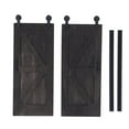 thumbnail image 1 of Miniature Dollhouse Sliding Door, Model Miniature Dollhouse Barn Door Furniture Exquisite With Push Rods For DIY, 1 of 8