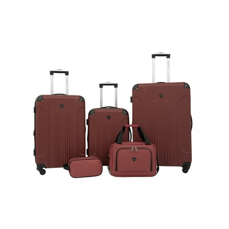 Travelers Club Chicago Plus 5pc Expandable Hardside Luggage Set  Apple Butter