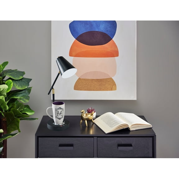 Simplee Adesso Cup Warming 23.38" 3-Level Cup Warmer, USB & AC Adjustable Desk Lamp