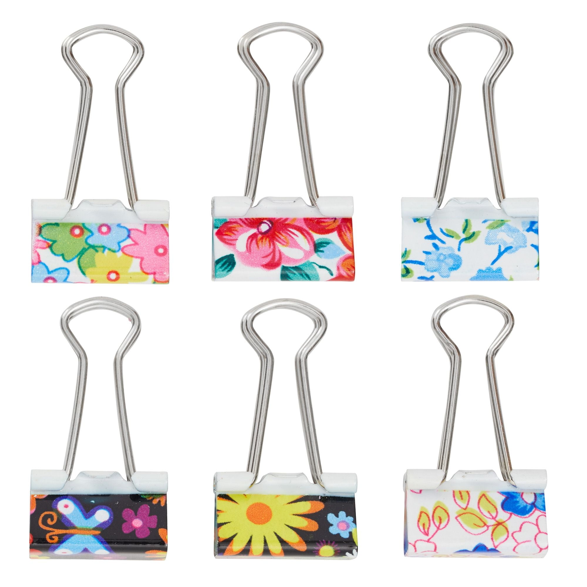 Patterned clearance binder clips